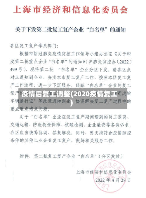 疫情后复工调整(2020疫情复工)-第2张图片