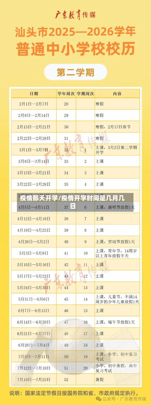 疫情那天开学/疫情开学时间是几月几日