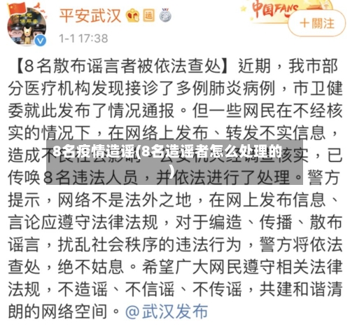 8名疫情造谣(8名造谣者怎么处理的)