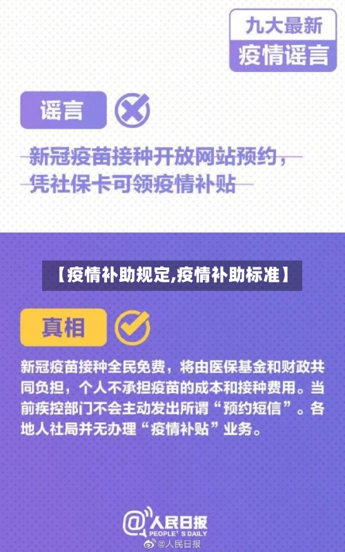 【疫情补助规定,疫情补助标准】