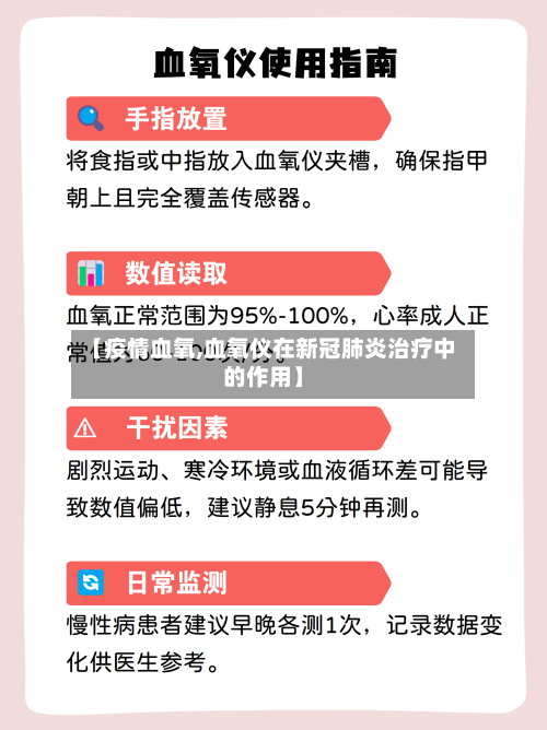 【疫情血氧,血氧仪在新冠肺炎治疗中的作用】