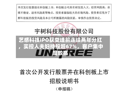 艺感科技IPO获受理前连续两年分红，实控人夫妇持股超67%，客户集中度较高