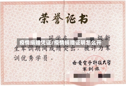 疫情捐赠凭证/疫情捐赠证明怎么开