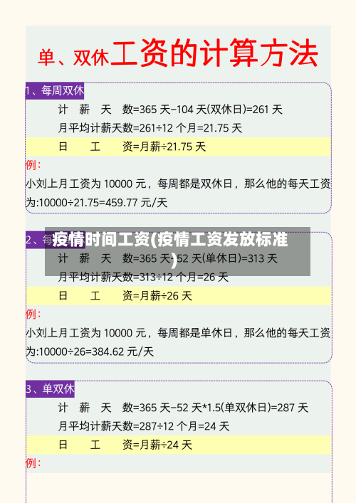 疫情时间工资(疫情工资发放标准)