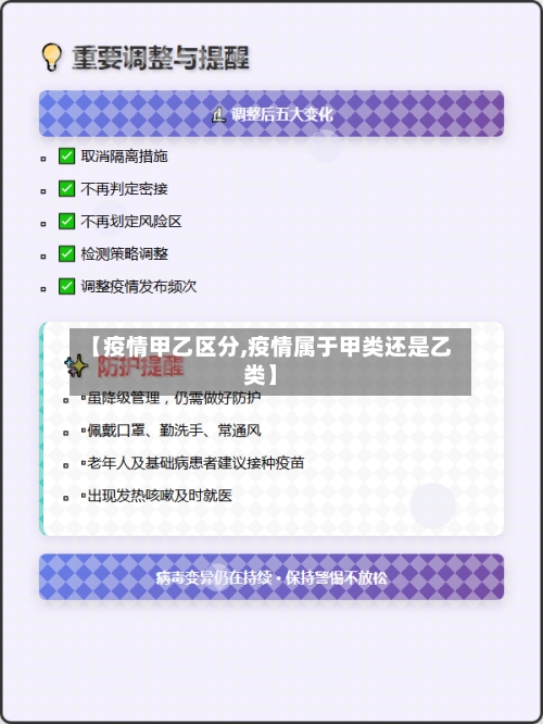 【疫情甲乙区分,疫情属于甲类还是乙类】