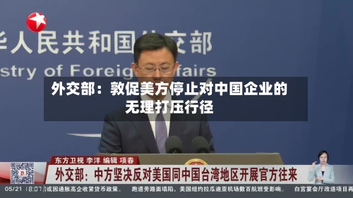 外交部：敦促美方停止对中国企业的无理打压行径