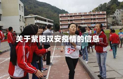 关于紫阳双安疫情的信息