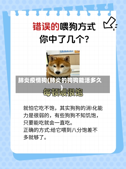 肺炎疫情狗(肺炎的狗狗能活多久)