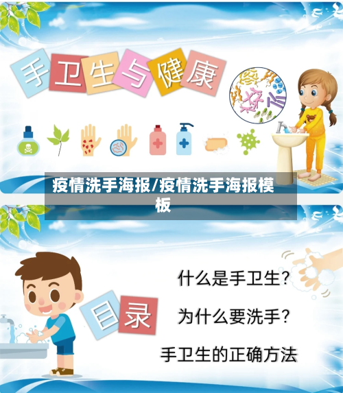 疫情洗手海报/疫情洗手海报模板
