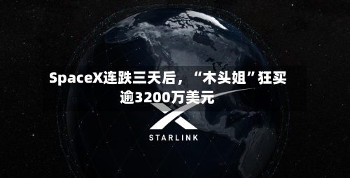 SpaceX连跌三天后，“木头姐”狂买逾3200万美元