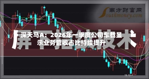 深天马A：2026年一季度公司车载显示业务营收占比持续提升