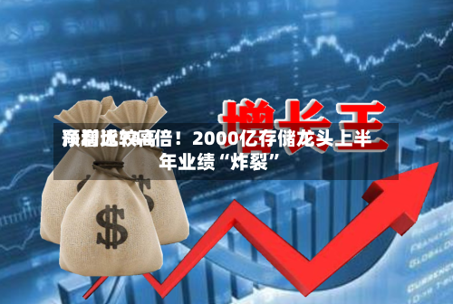 净利比较高预增近744倍！2000亿存储龙头上半年业绩“炸裂”